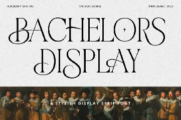 Bachelors Display font