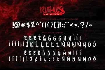 Ruthless - Horror brush Font