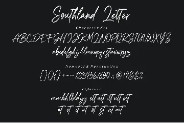 Southland Letter | Handwritten Font