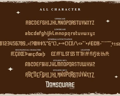Domsquare | Classic Vintage Font