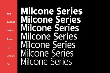 Milcone font