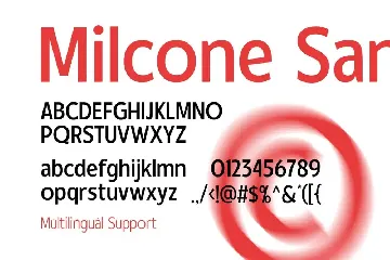 Milcone font