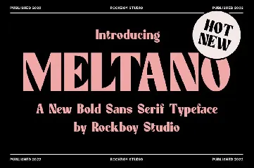 Meltano - Bold Sans Serif font