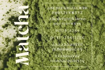 Matcha Serif font