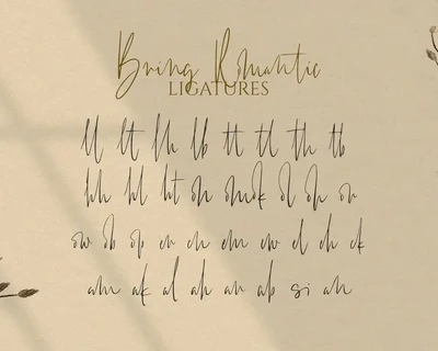 Bring Romantic font