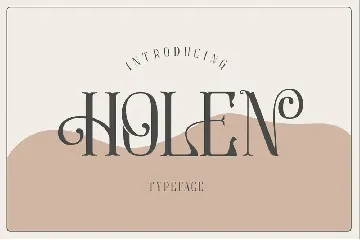 Holen Typeface font