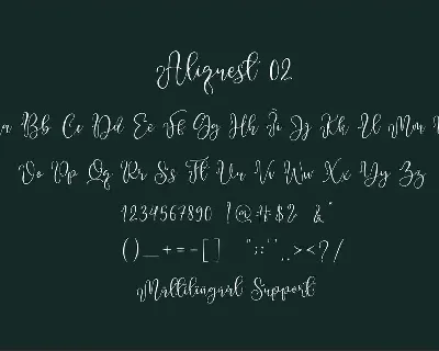 Aliquest font