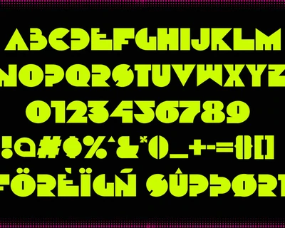 Meastro Display | Layered Squared font