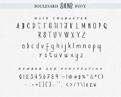 Boulevard - Handwritten Font Duo