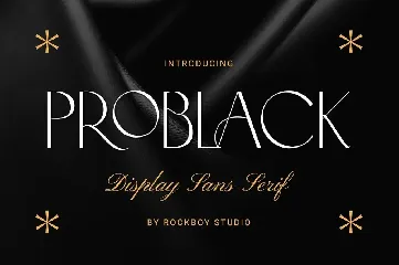 Problack - Elegant Sans Serif font