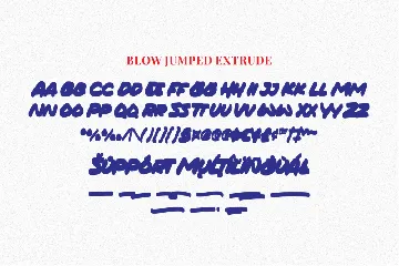 Blow Jumped - A Display Font