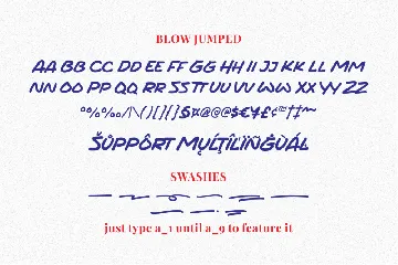 Blow Jumped - A Display Font