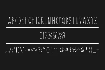 Amazing Line Font