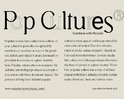 Classical Typeface font