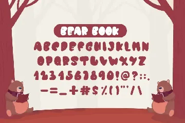 QR Bear Book font