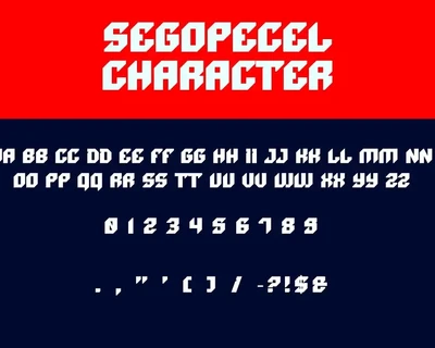 segopecel Display Font