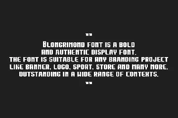 Blongrimond font