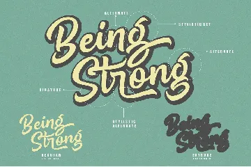 Being Strong - Layered Font