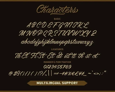 Menleader - Script font