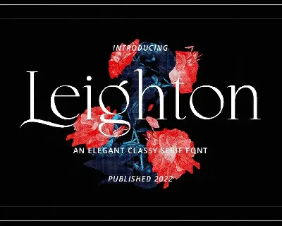 Leighton - Classy Serif Font