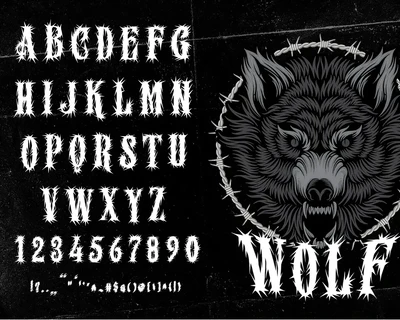 Salvators Metal Display Font