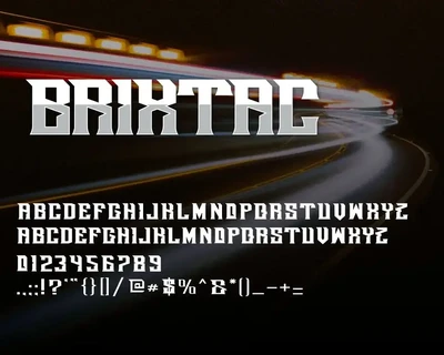 Brixtac - Strong Font