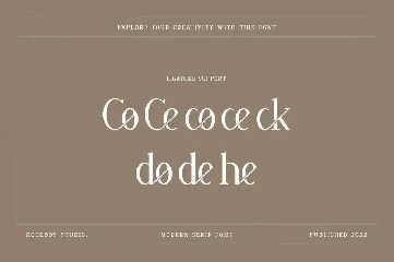 Coherence - Fashion Font