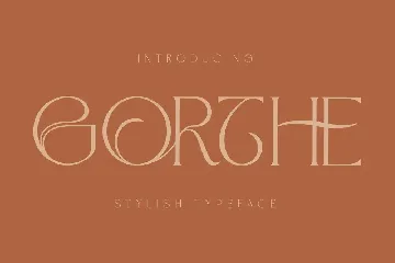 Gorthe Stylish Typeface Font