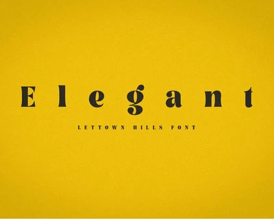 Lettown Hills font