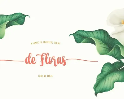 de Floras - Bold font