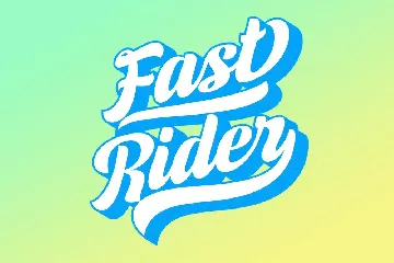 Fast Rider font