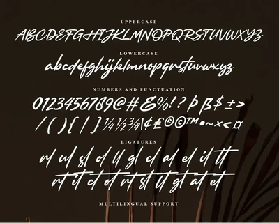 Browellay Synthya - Signature font