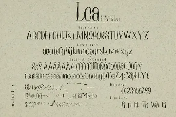 Lea - Serif Font