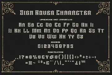 Sign Rover a Vintage Sign Font