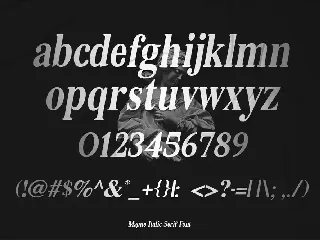 Magne Italic - Bold Serif Font