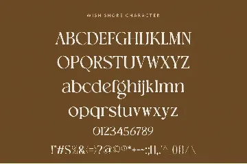 WishShore font