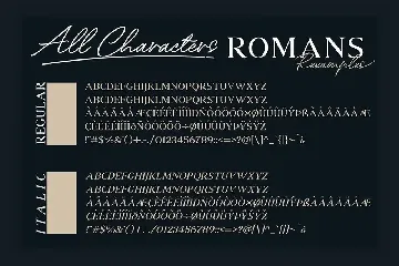 Romans Rexamples Font Duo