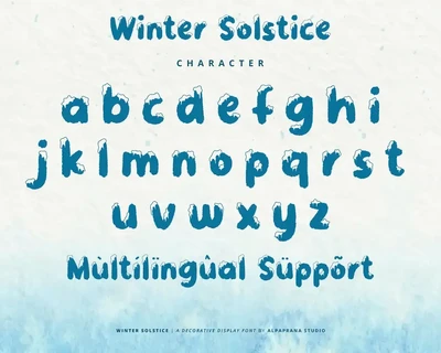 Winter Solstice font