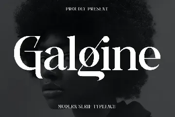 Galgine Modern Serif Typeface Font