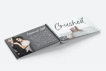 Crushed font