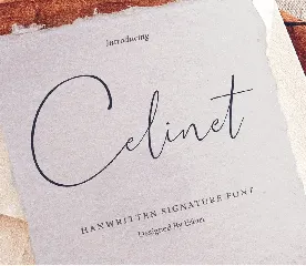 Celinet / Script Font