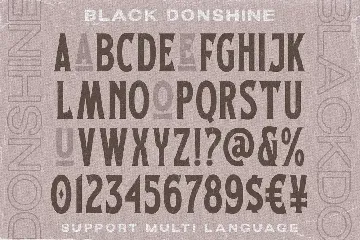 Black Donshine font