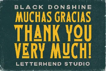 Black Donshine font