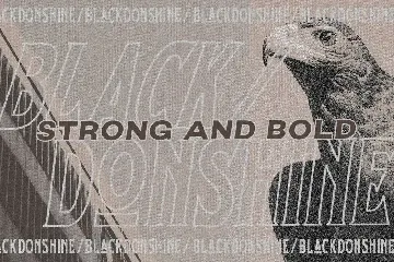 Black Donshine font