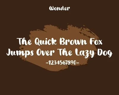 Wonder font