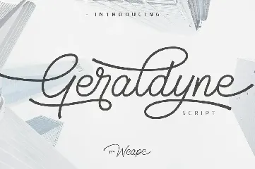 Geraldyne Script font