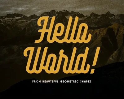 Montagna - Elegant Monoline font