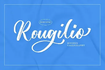 Rougilio - Brush Font