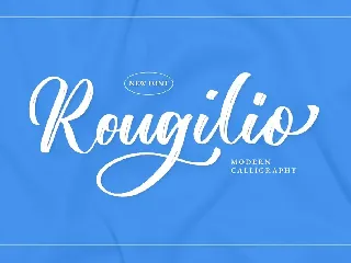 Rougilio - Brush Font