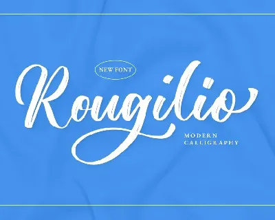 Rougilio - Brush Font